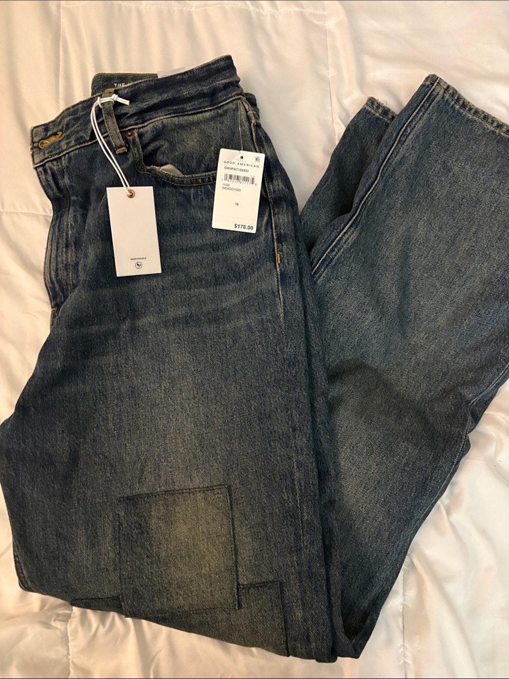 Good American women Washed Blue Jeans